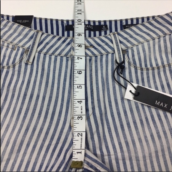 NWT MAX jeans Jailbird Strip Shorts - Picture 4 of 8